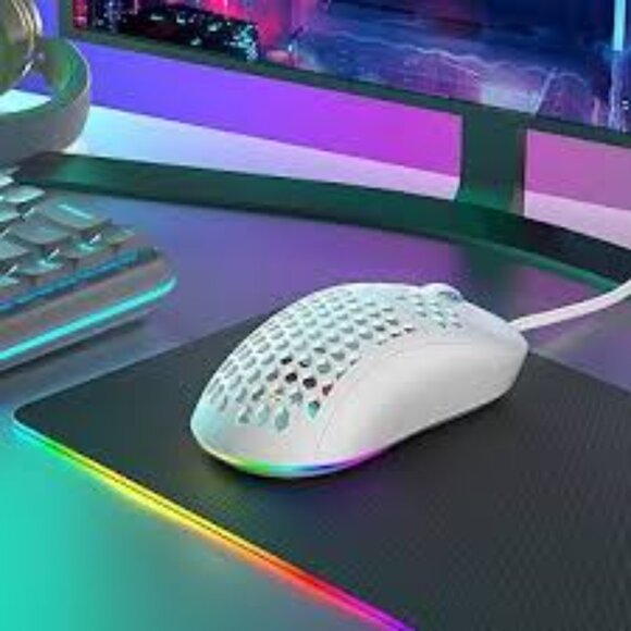 DIERYA M1SE Wired Gaming Mouse with Honeycomb Shell, 12800DPI Optical Sensor - Picture 6 of 6